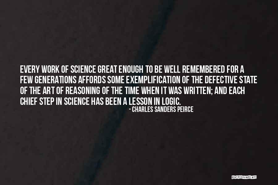 Logic And Reasoning Quotes By Charles Sanders Peirce