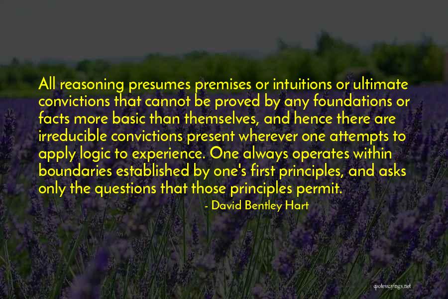 Logic And Reasoning Quotes By David Bentley Hart