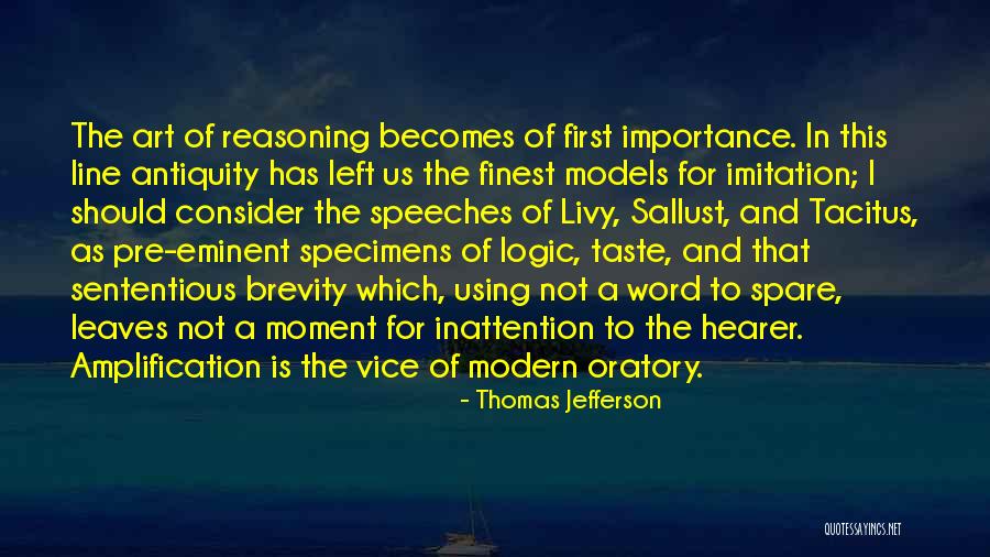 Logic And Reasoning Quotes By Thomas Jefferson
