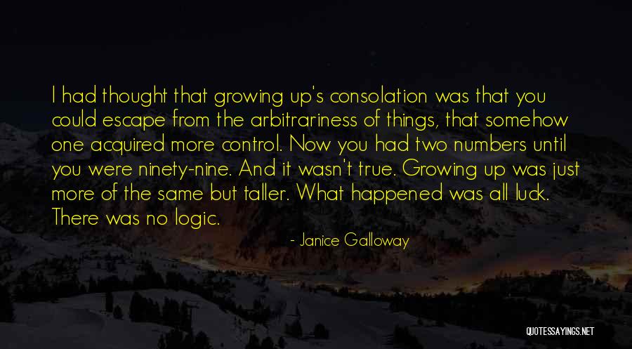 Logic Things Quotes By Janice Galloway Logic Things Quotes By Janice Galloway