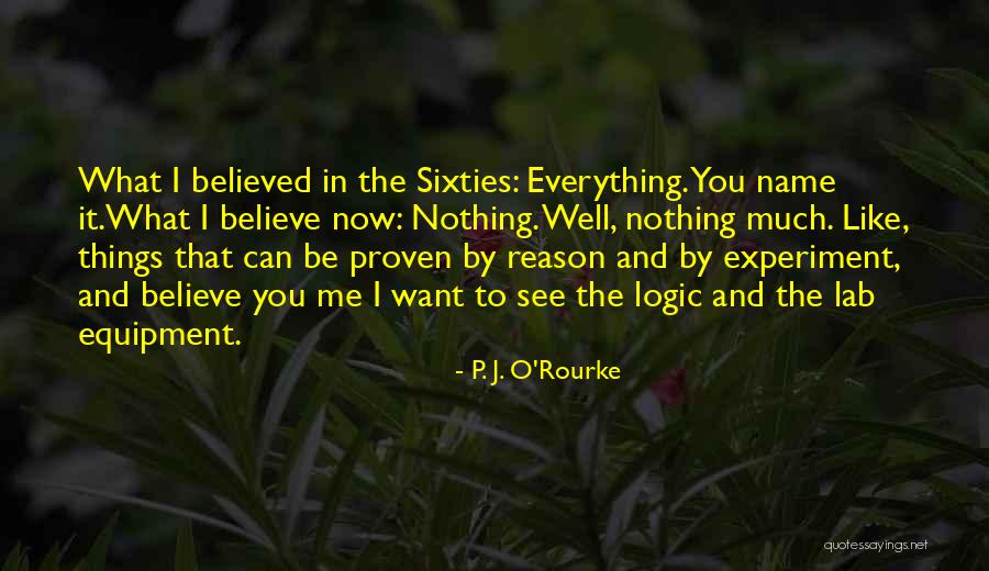 Logic Things Quotes By P. J. O'Rourke Logic Things Quotes By P. J. O'Rourke