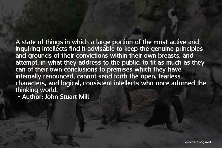 Logical Thinking Quotes By John Stuart Mill