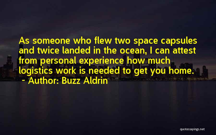 Logistics Quotes By Buzz Aldrin