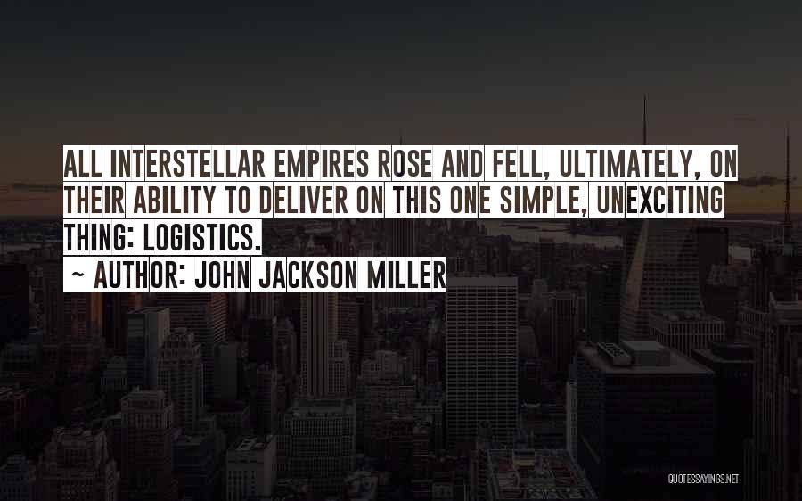 Logistics Quotes By John Jackson Miller