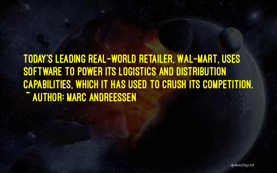 Logistics Quotes By Marc Andreessen