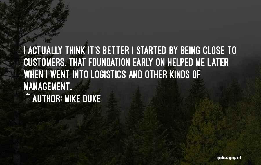 Logistics Quotes By Mike Duke