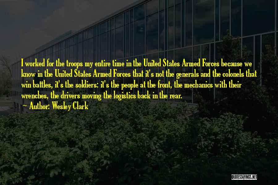 Logistics Quotes By Wesley Clark