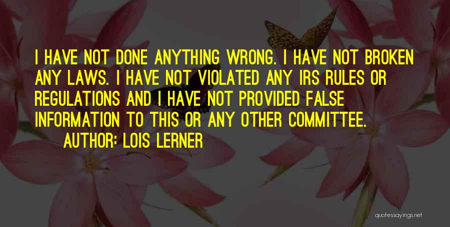 Lois Lerner Quotes 165830