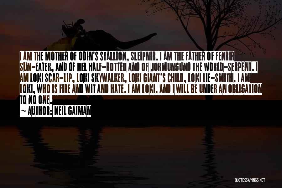 Loki And Odin Quotes By Neil Gaiman