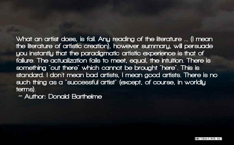 Lomer Cottrell Quotes By Donald Barthelme