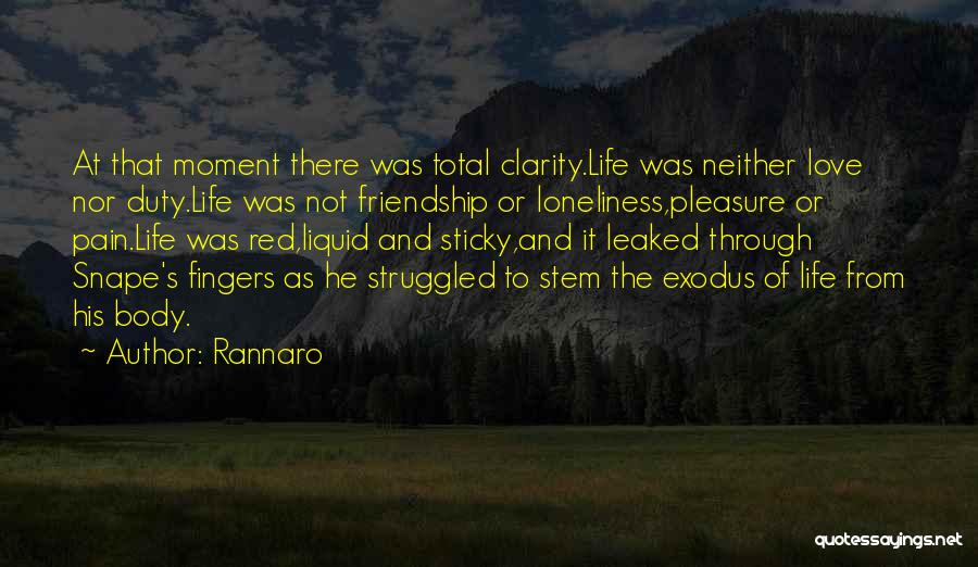 Loneliness And Friendship Quotes By Rannaro