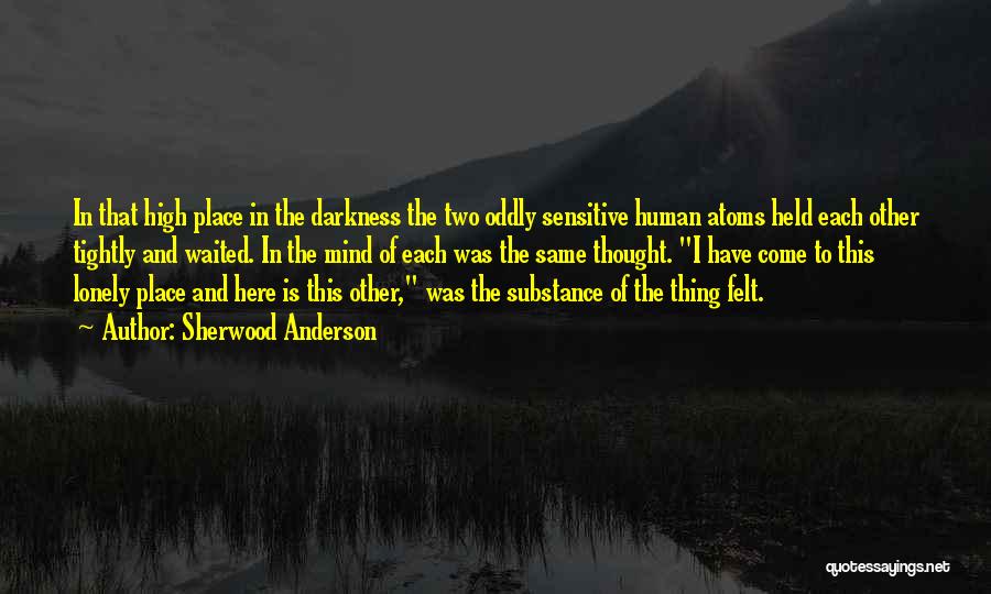 Loneliness And Friendship Quotes By Sherwood Anderson