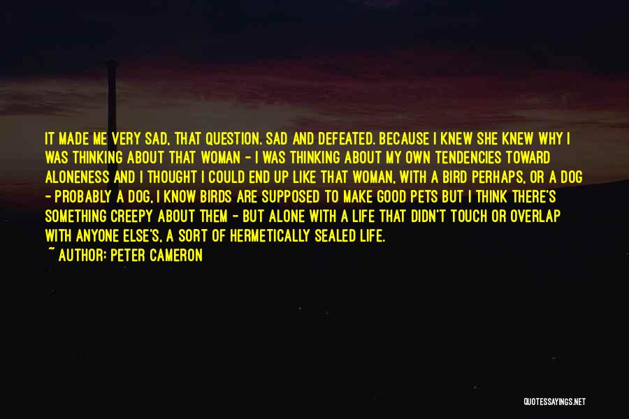 Loneliness And Sad Quotes By Peter Cameron