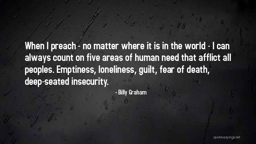 Loneliness Emptiness Quotes By Billy Graham Loneliness Emptiness Quotes By Billy Graham
