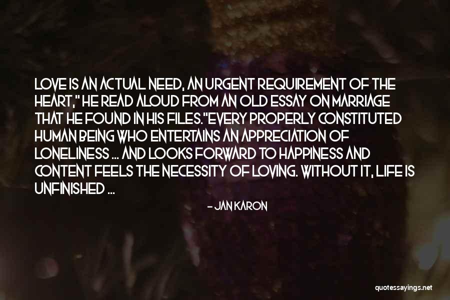 Loneliness In Marriage Quotes By Jan Karon Loneliness In Marriage Quotes By Jan Karon