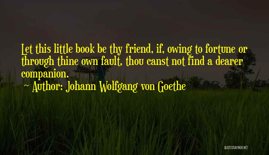 Loneliness Is The Best Companion Quotes By Johann Wolfgang Von Goethe