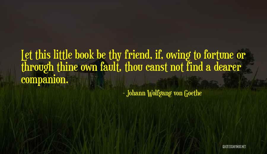 Loneliness Is The Best Companion Quotes By Johann Wolfgang Von Goethe