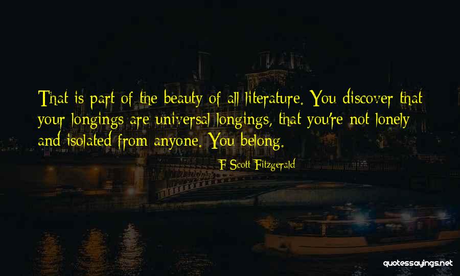 Lonely And Isolated Quotes By F Scott Fitzgerald Lonely And Isolated Quotes By F Scott Fitzgerald