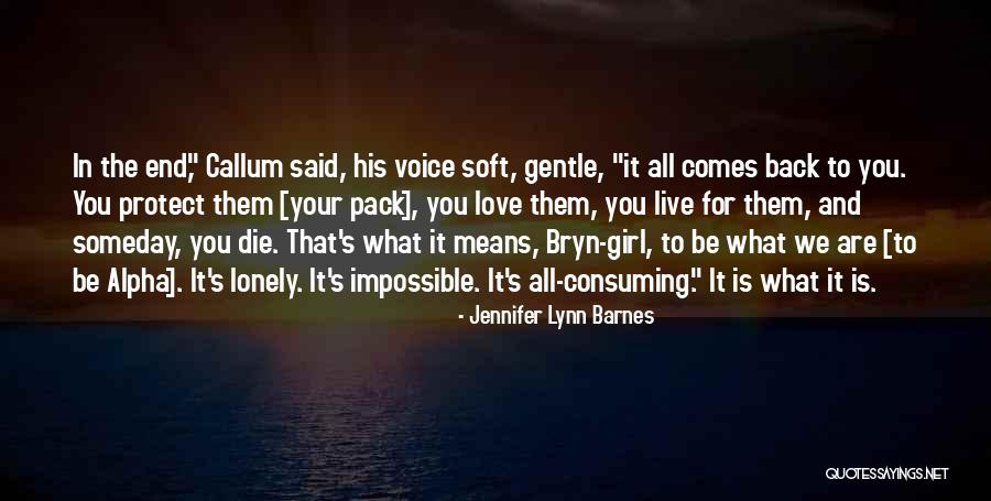 Lonely Girl Quotes By Jennifer Lynn Barnes