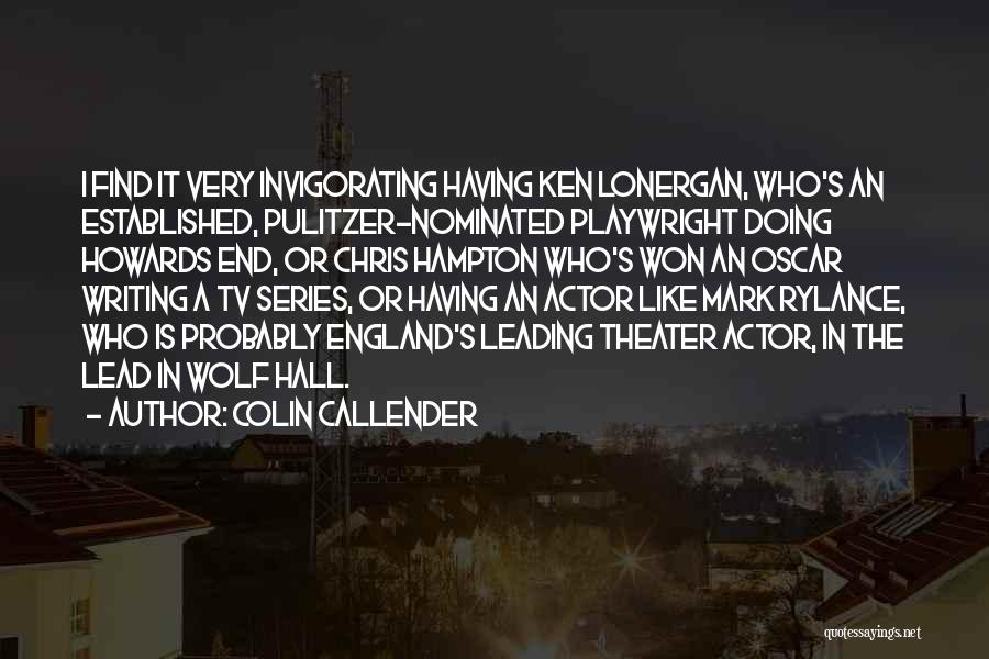 Lonergan Quotes By Colin Callender