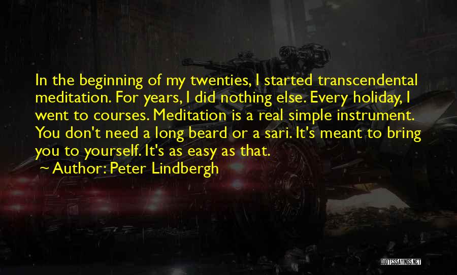 Long Beard Quotes By Peter Lindbergh