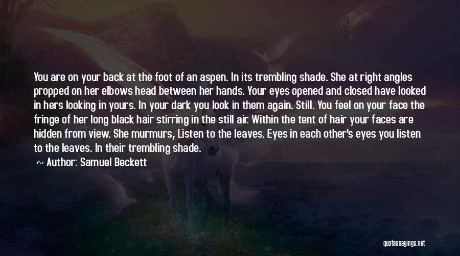 Long Black Hair Quotes By Samuel Beckett