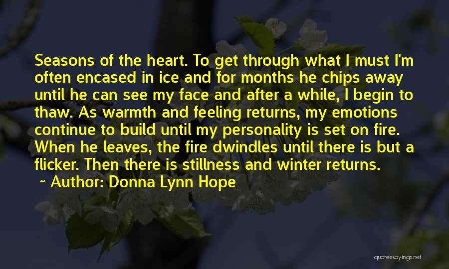 Long Cold Winter Quotes By Donna Lynn Hope