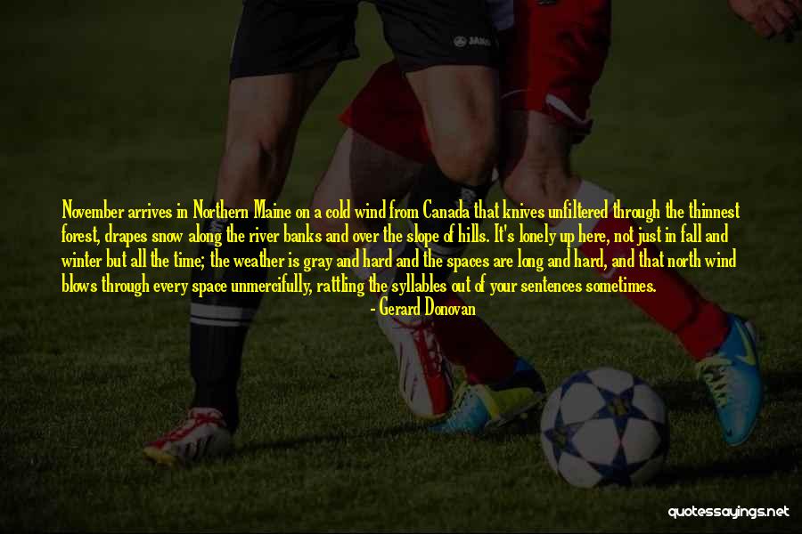 Long Cold Winter Quotes By Gerard Donovan Long Cold Winter Quotes By Gerard Donovan