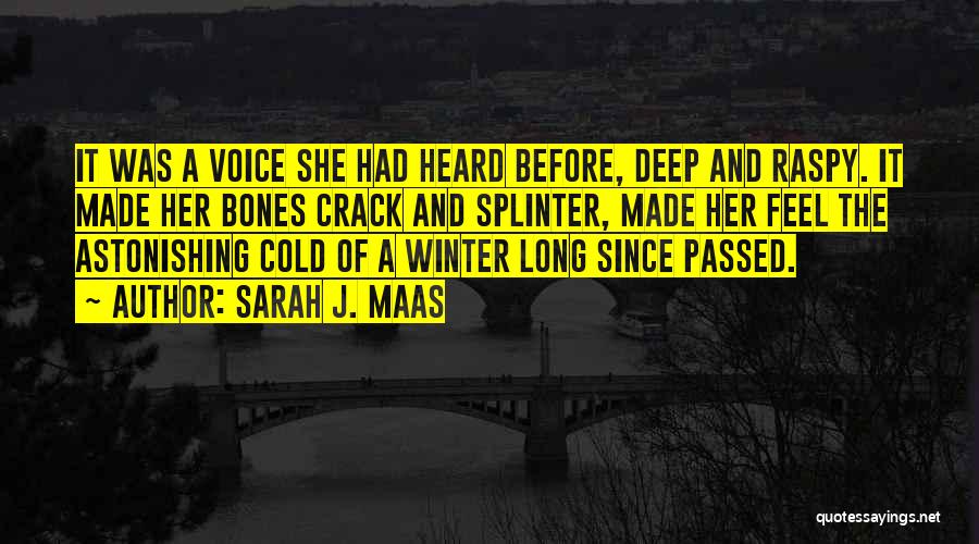 Long Cold Winter Quotes By Sarah J. Maas