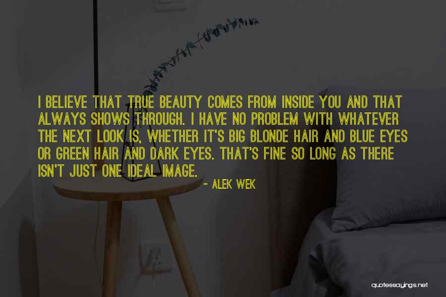 Long Dark Hair Quotes By Alek Wek