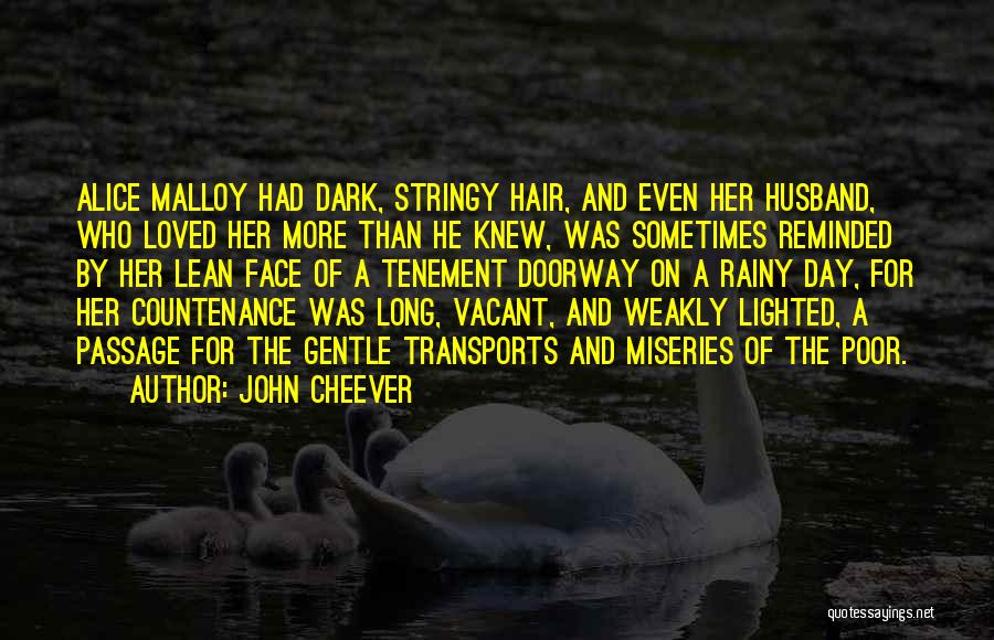 Long Dark Hair Quotes By John Cheever