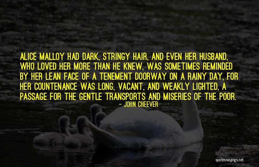 Long Dark Hair Quotes By John Cheever