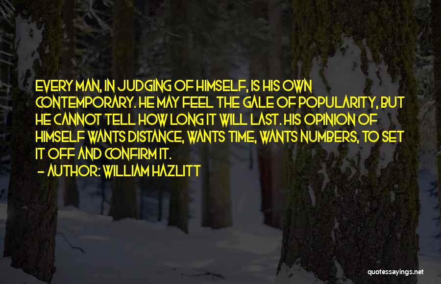 Long Distance And Time Quotes By William Hazlitt