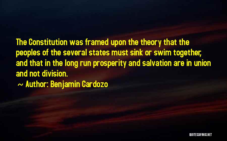 Long Division Quotes By Benjamin Cardozo