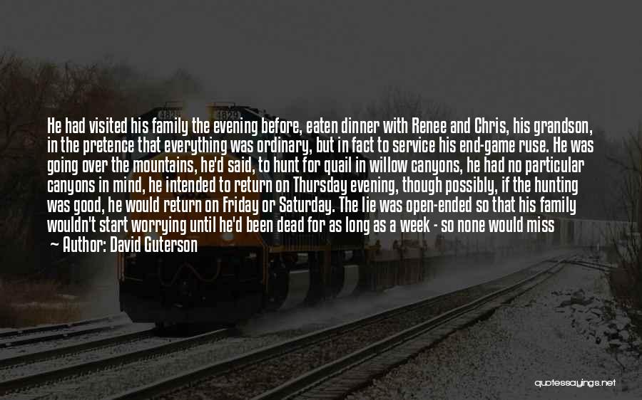 Long Good Friday Quotes By David Guterson