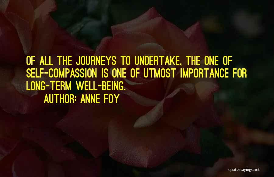 Long Journeys In Life Quotes By Anne Foy