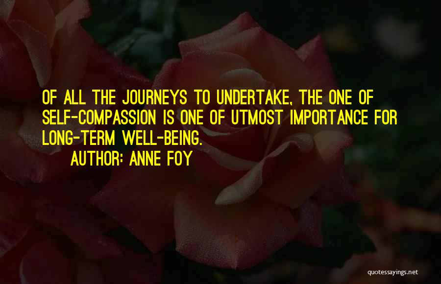 Long Life Journeys Quotes By Anne Foy