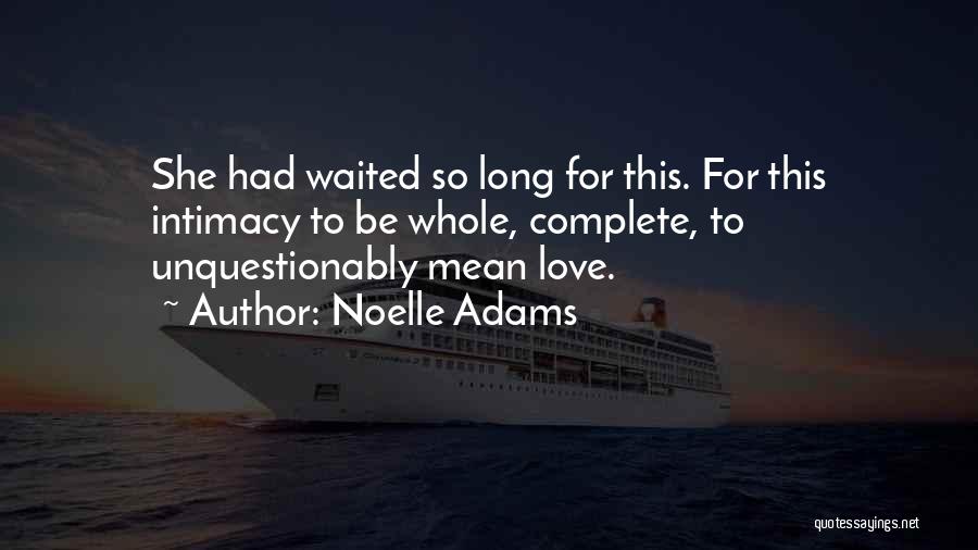 Long Long Love Quotes By Noelle Adams