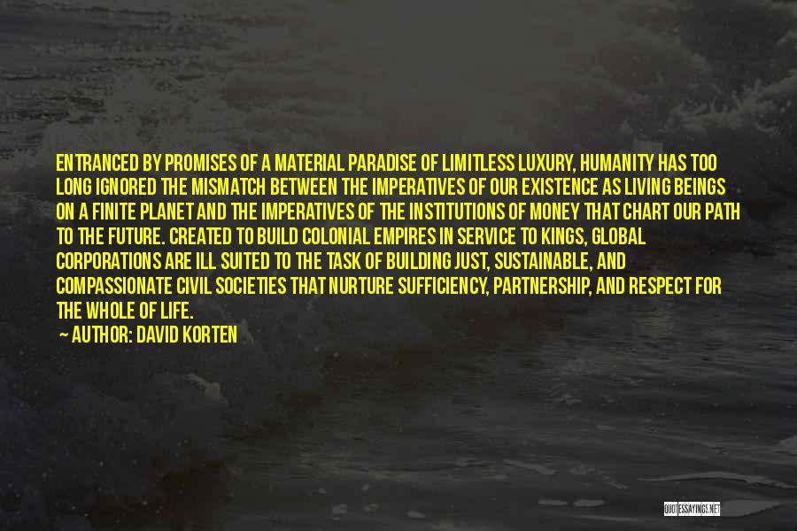 Long Service Quotes By David Korten