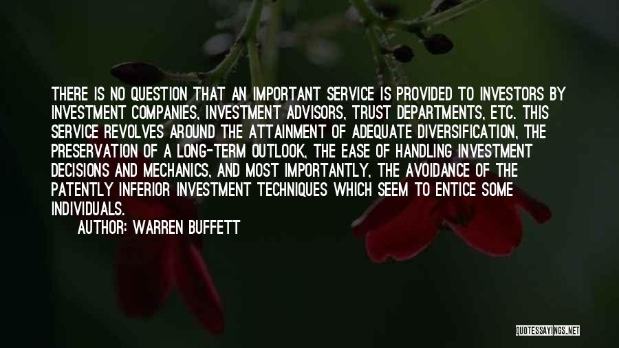 Long Service Quotes By Warren Buffett