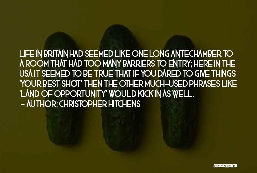 Long Shot Quotes By Christopher Hitchens