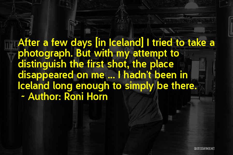 Long Shot Quotes By Roni Horn