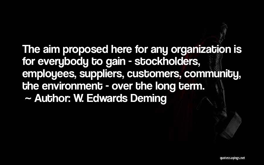 Long Term Employees Quotes By W. Edwards Deming