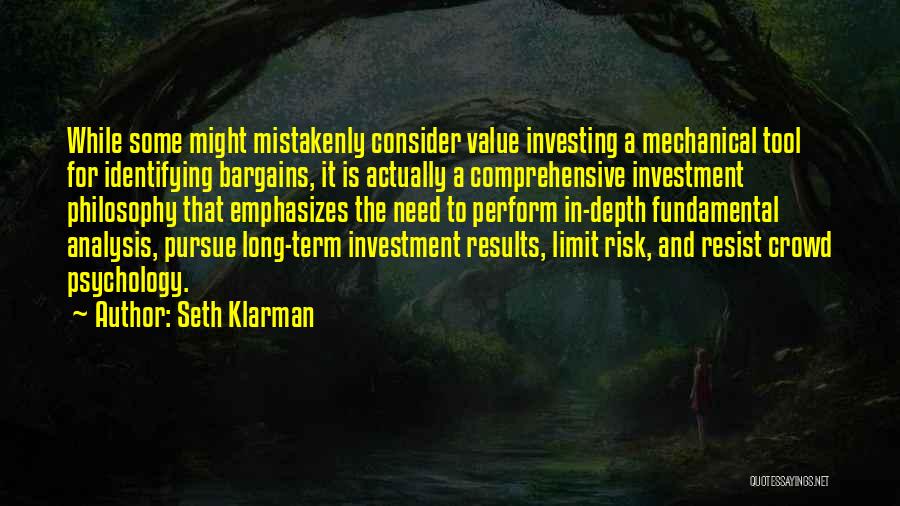 Long Term Investing Quotes By Seth Klarman