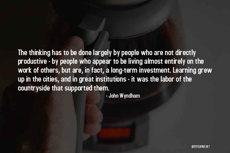 Long Term Investment Quotes By John Wyndham Long Term Investment Quotes By John Wyndham
