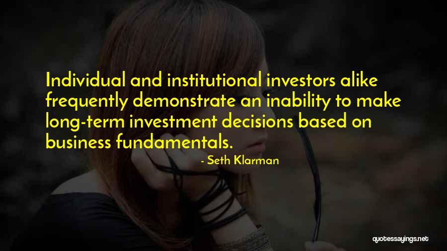 Long Term Investment Quotes By Seth Klarman Long Term Investment Quotes By Seth Klarman