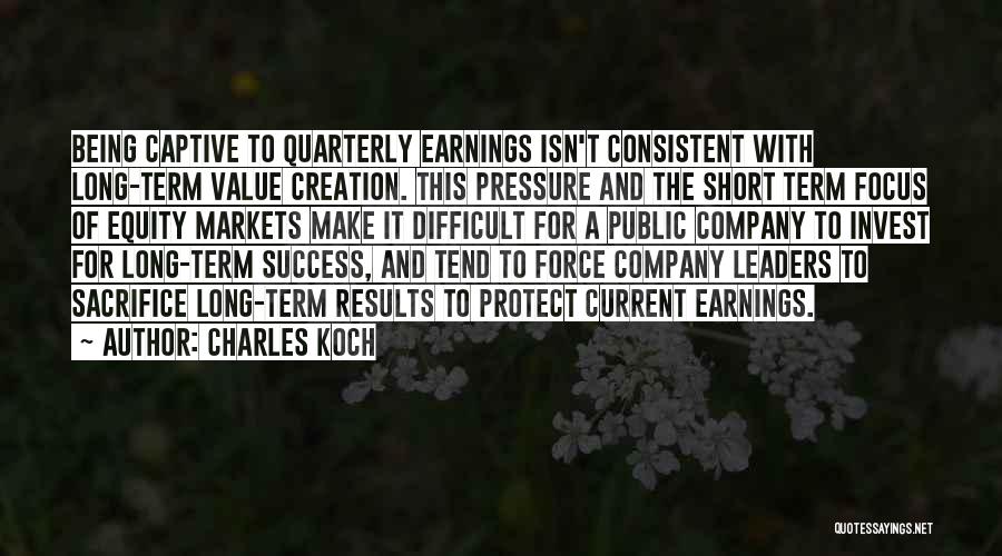 Long Term Success Quotes By Charles Koch