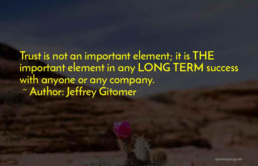 Long Term Success Quotes By Jeffrey Gitomer