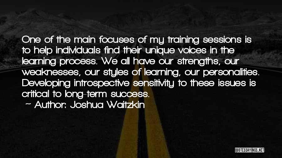 Long Term Success Quotes By Joshua Waitzkin