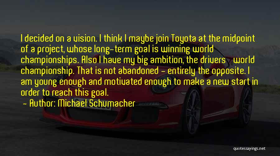 Long Term Vision Quotes By Michael Schumacher